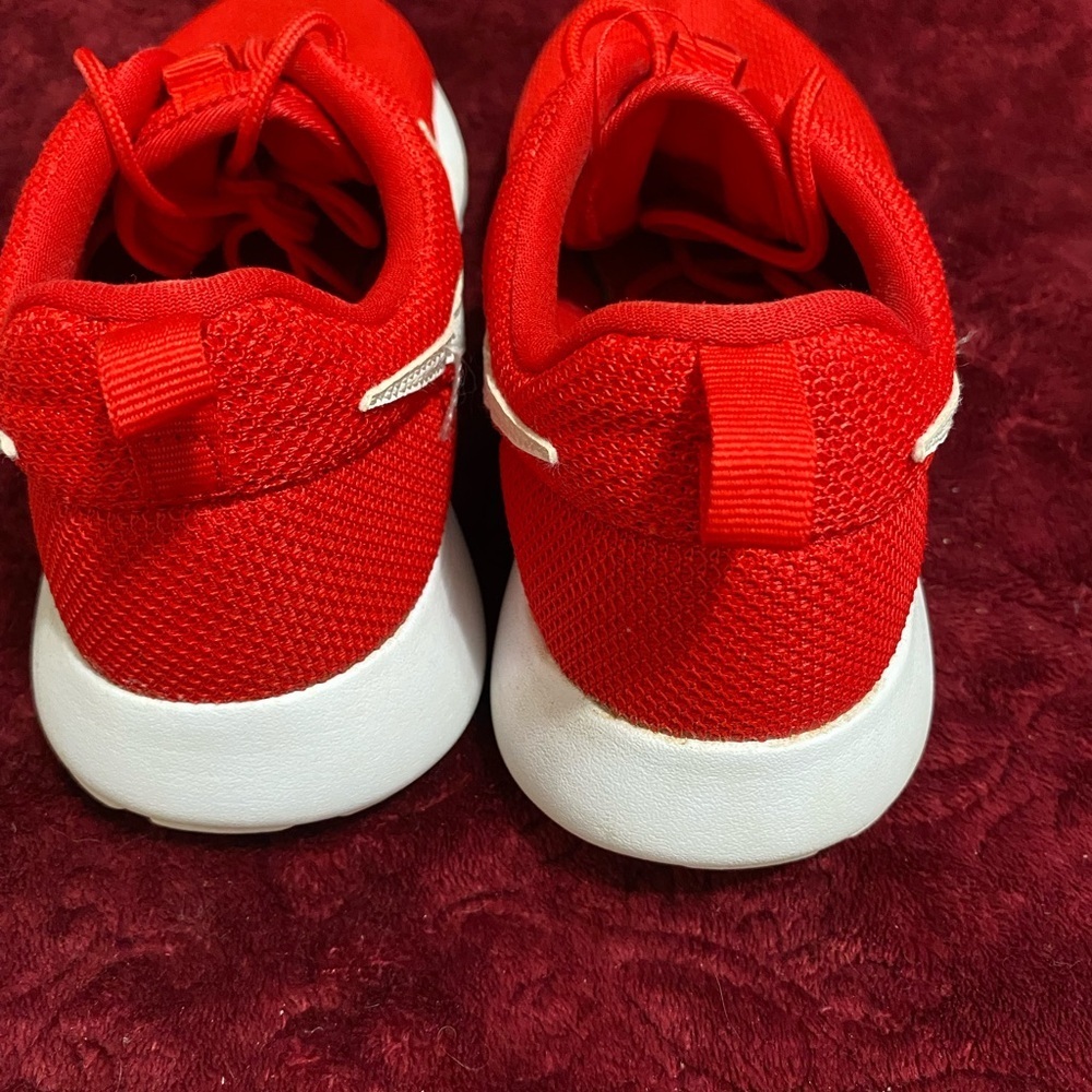 Nike Bold Red Athletic Shoes
Size 7Y  or 8.5 in women’s. 
In great shape! - Picture 2 of 5